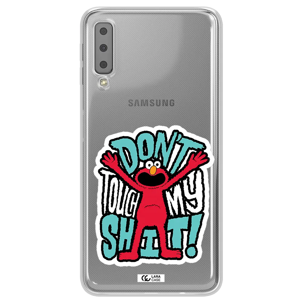 A Cartoon Character With Arms Up Samsung A7 2018 Clear Tpu Case
