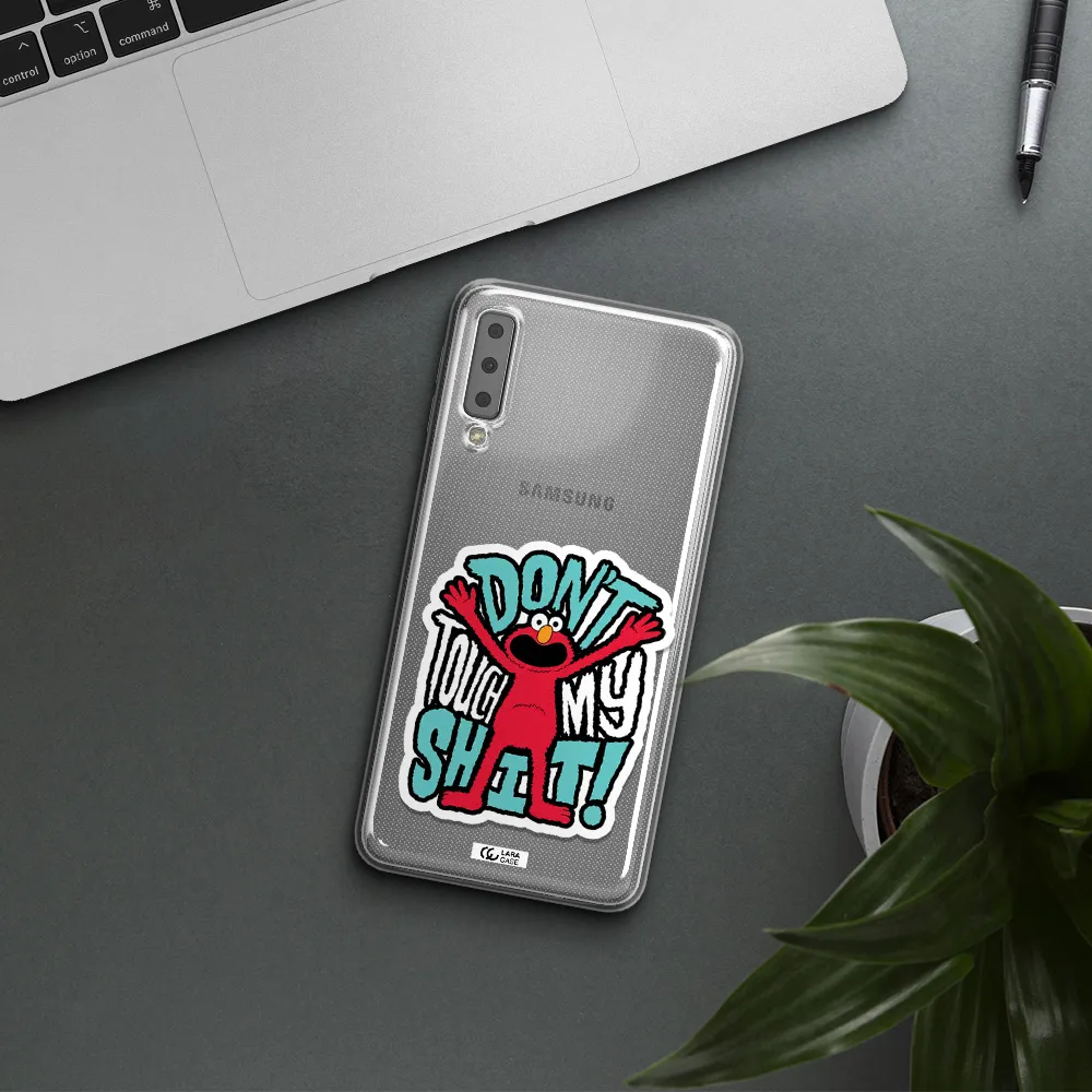 A Cartoon Character With Arms Up Samsung A7 2018 Clear Tpu Case