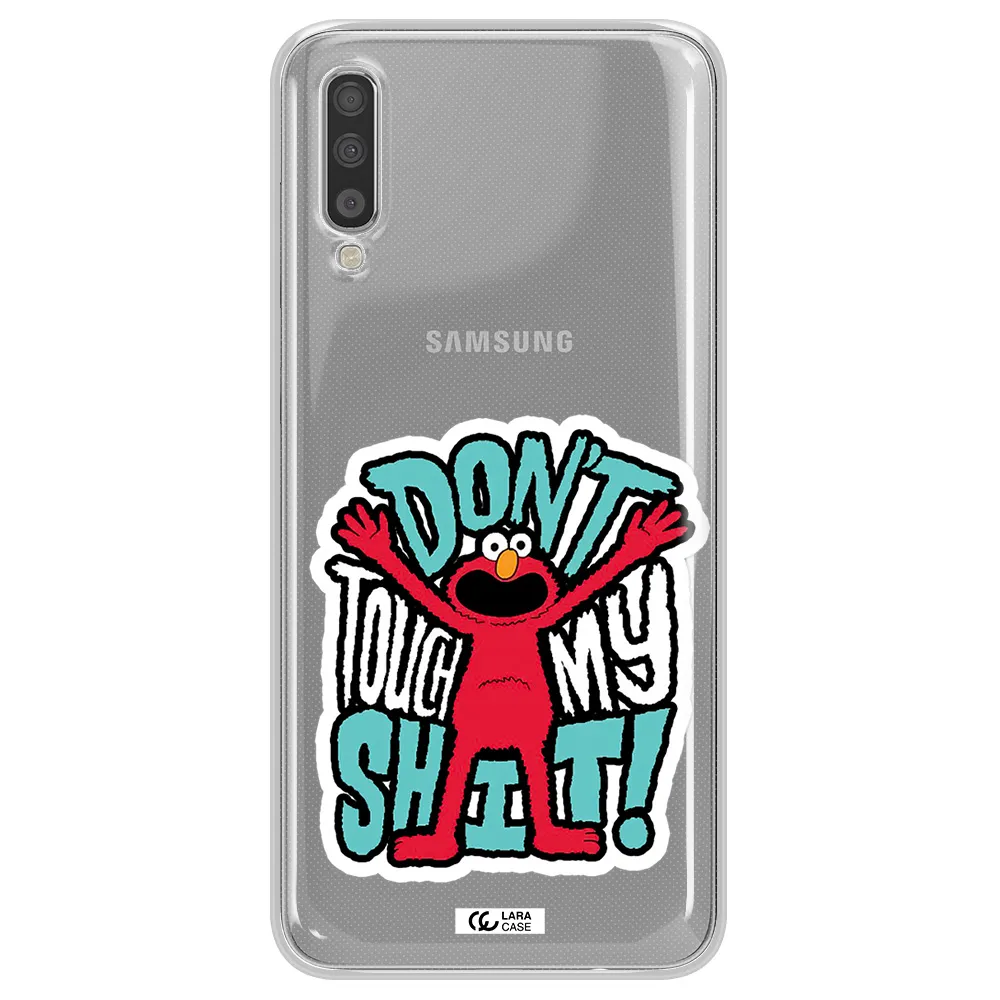 A Cartoon Character With Arms Up Samsung A70S Clear Tpu Case