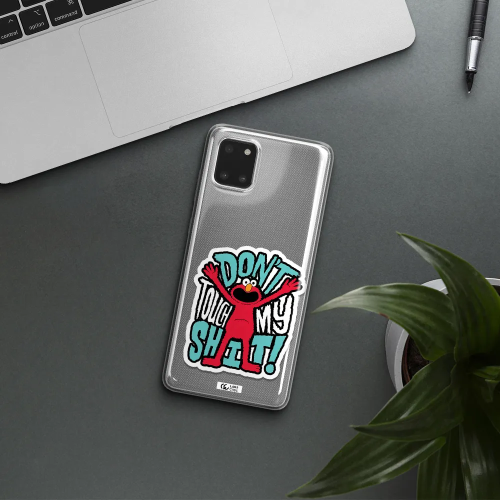 A Cartoon Character With Arms Up Samsung A81 Clear Tpu Case
