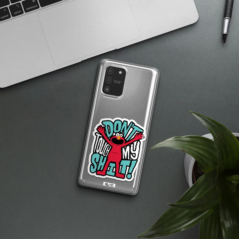 A Cartoon Character With Arms Up Samsung A91 Clear Tpu Case