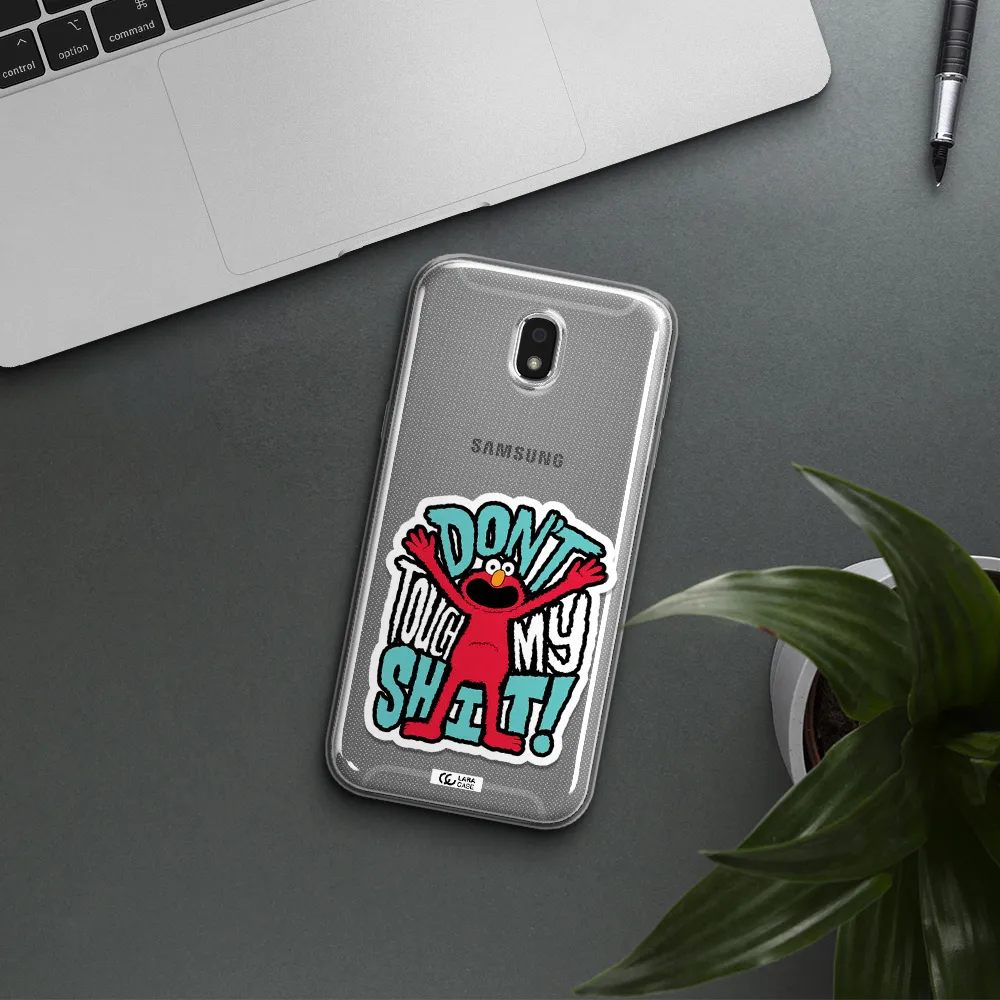 A Cartoon Character With Arms Up Samsung J5 2017 Clear Tpu Case