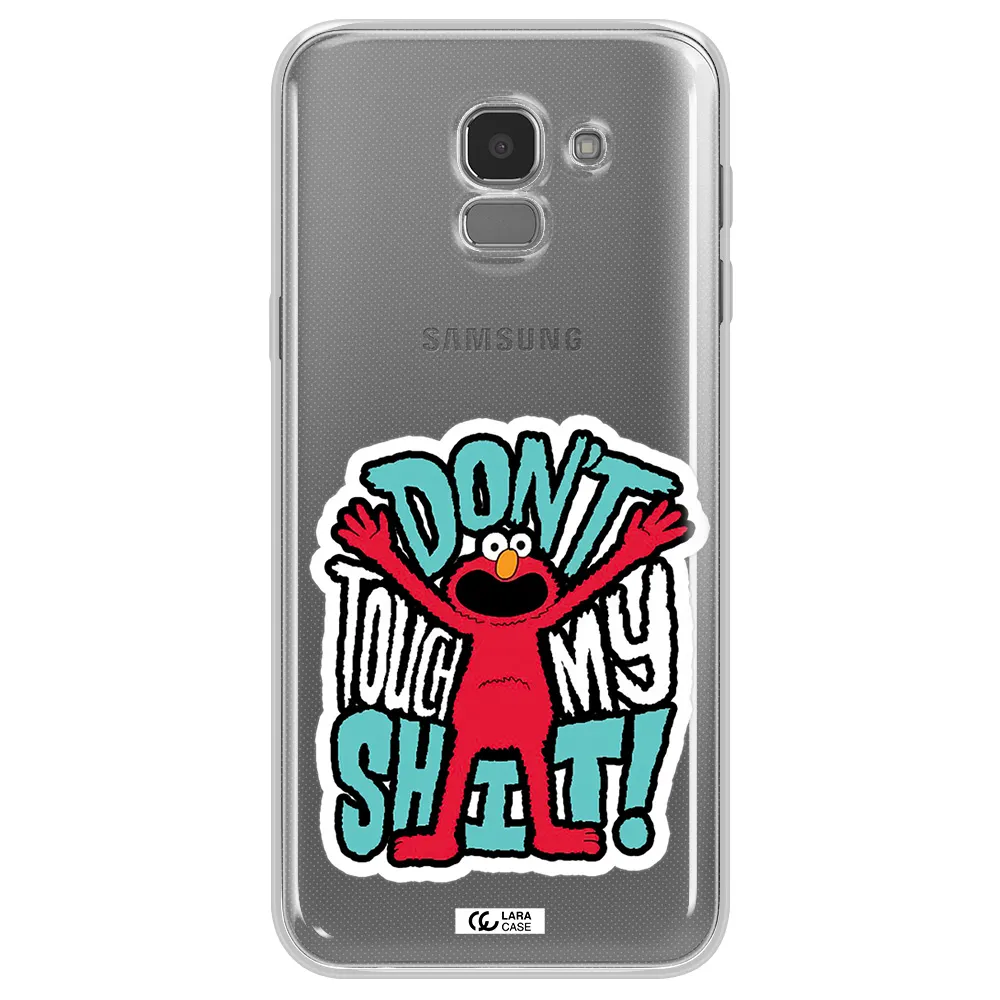 A Cartoon Character With Arms Up Samsung J6 Clear Tpu Case