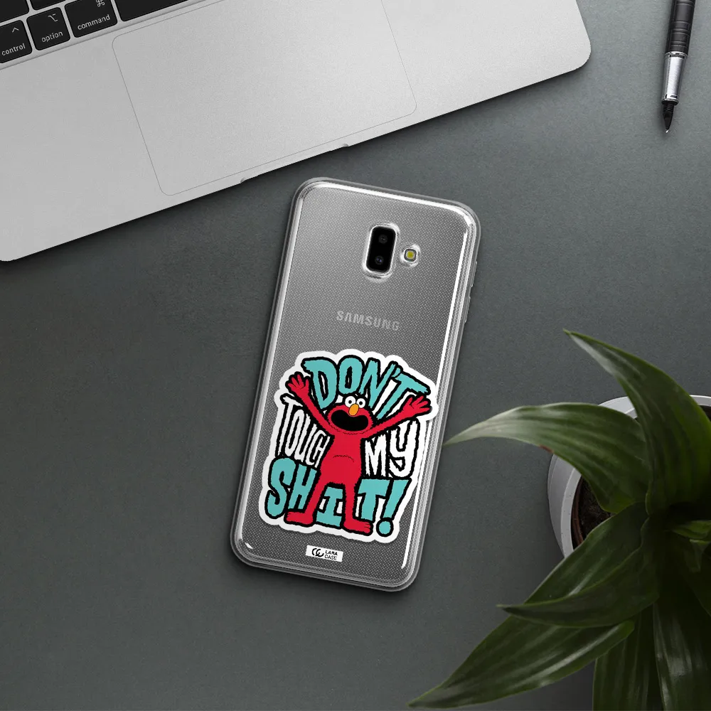 A Cartoon Character With Arms Up Samsung J6 Plus Clear Tpu Case