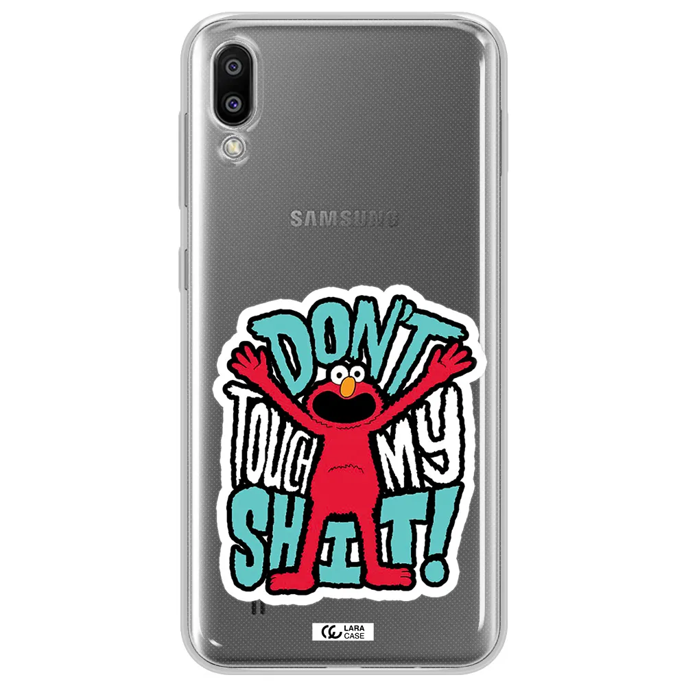 A Cartoon Character With Arms Up Samsung M10 Clear Tpu Case