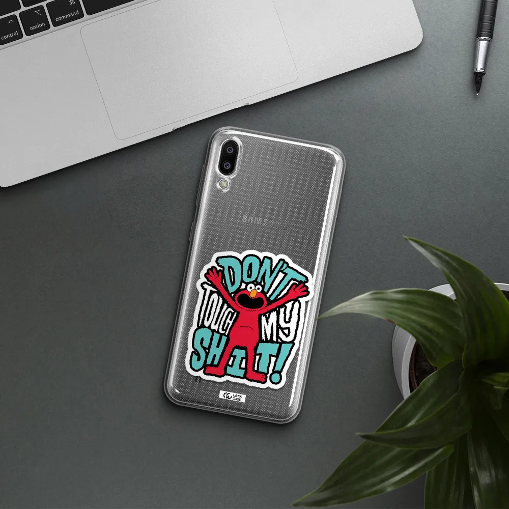 A Cartoon Character With Arms Up Samsung M10 Clear Tpu Case
