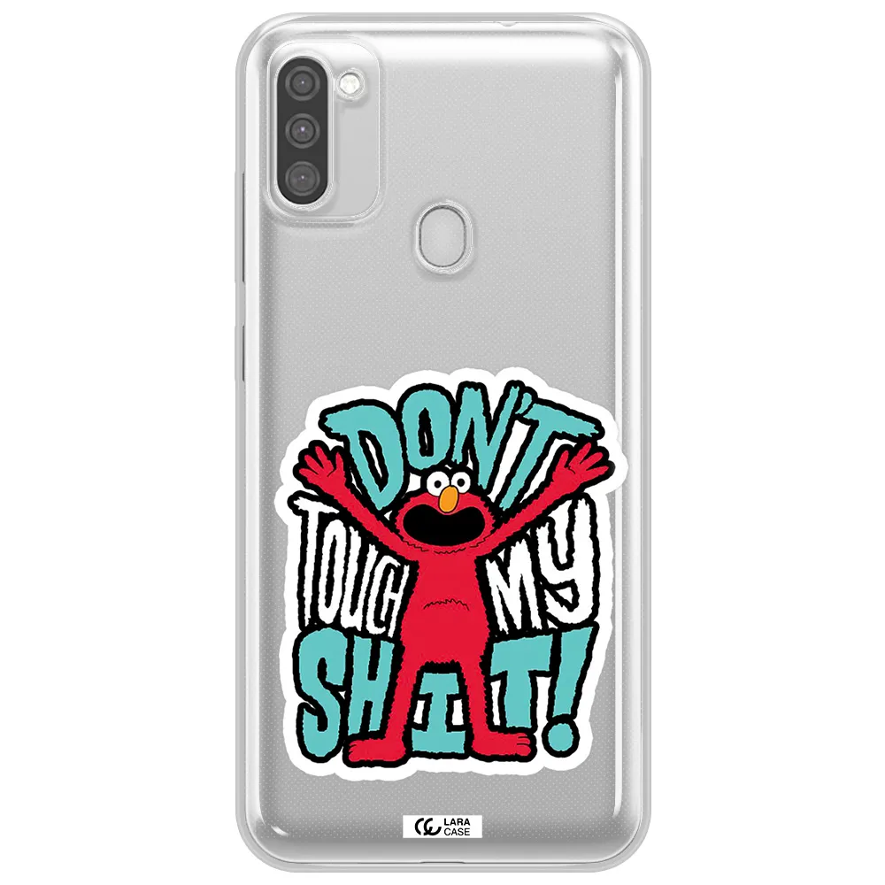 A Cartoon Character With Arms Up Samsung M11 Clear Tpu Case