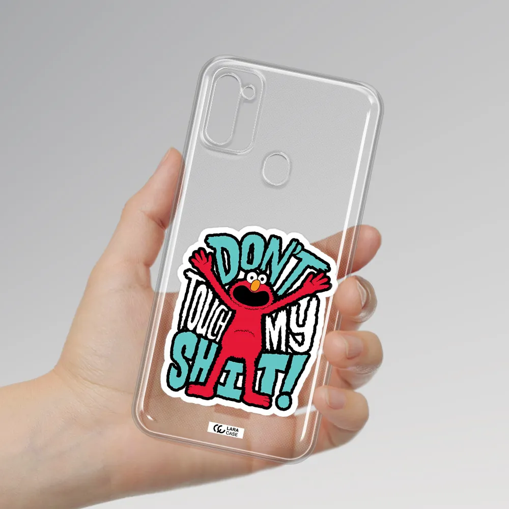 A Cartoon Character With Arms Up Samsung M11 Clear Tpu Case