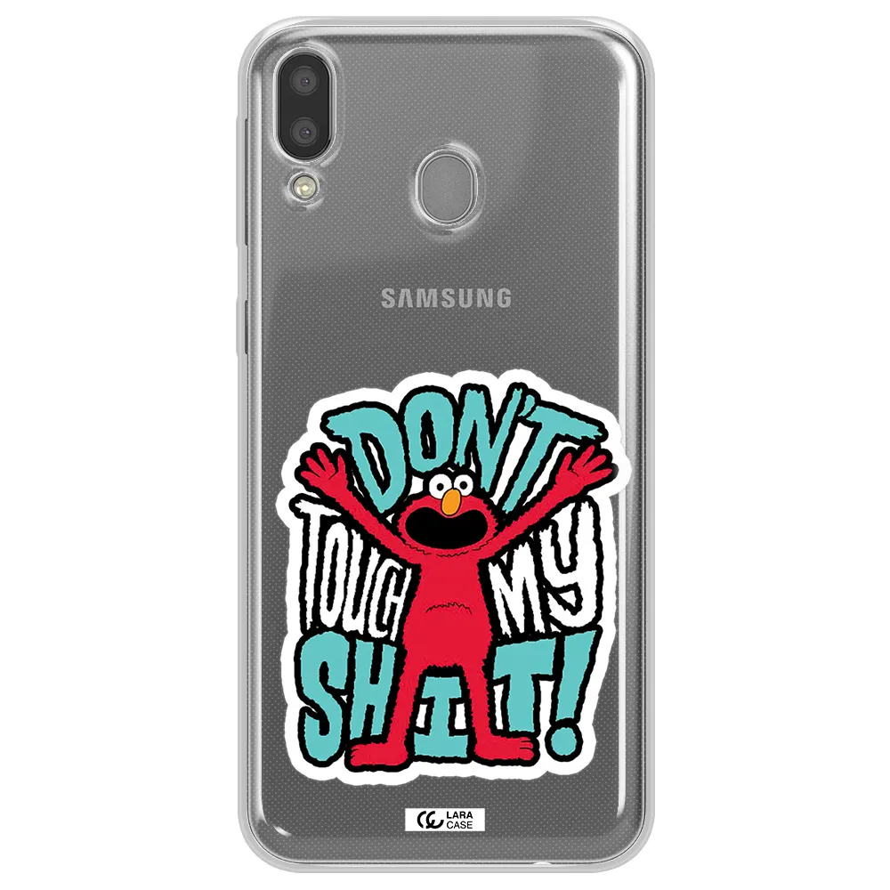 A Cartoon Character With Arms Up Samsung M20 Clear Tpu Case