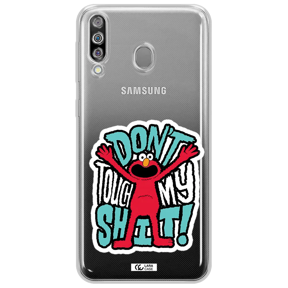 A Cartoon Character With Arms Up Samsung M30 Clear Tpu Case