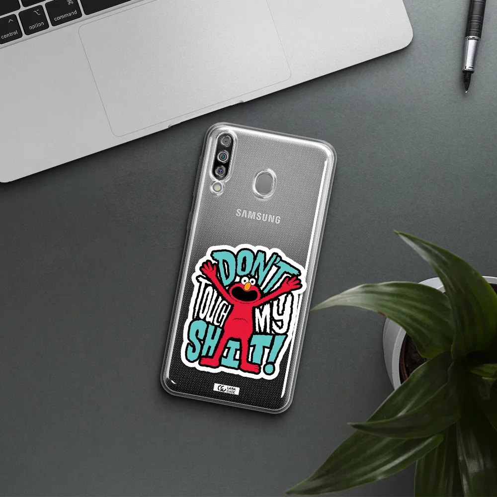 A Cartoon Character With Arms Up Samsung M30 Clear Tpu Case