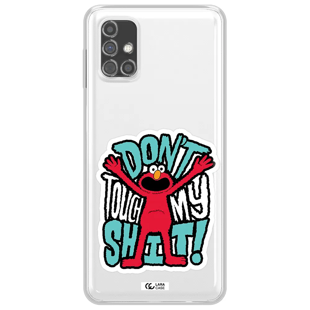 A Cartoon Character With Arms Up Samsung M31S Clear Tpu Case