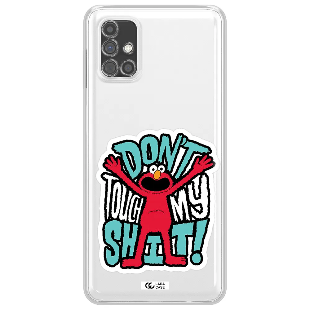 A Cartoon Character With Arms Up Samsung M51 Clear Tpu Case