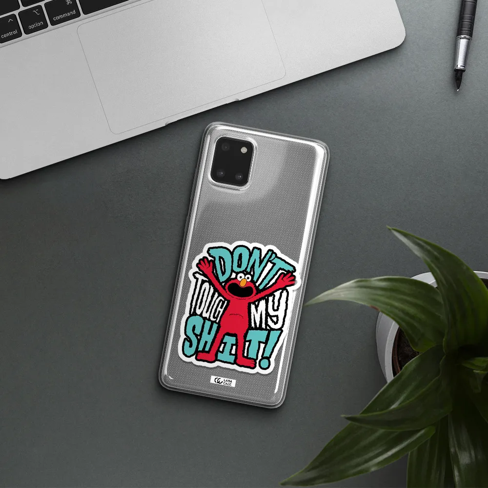 A Cartoon Character With Arms Up Samsung Note 10 Lite Clear Tpu Case