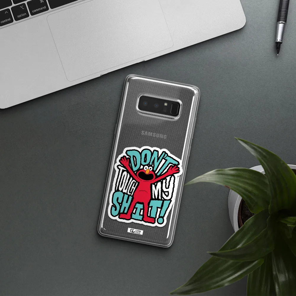 A Cartoon Character With Arms Up Samsung Note 8 Clear Tpu Case