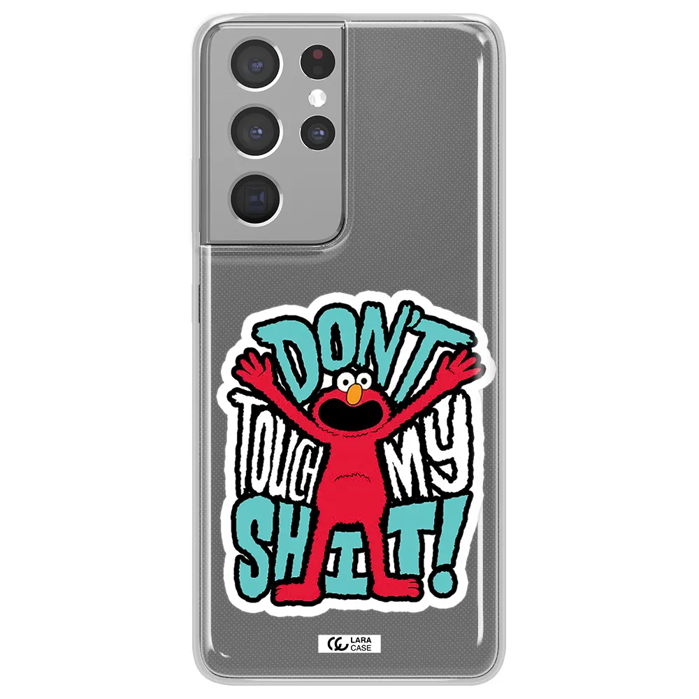 A Cartoon Character With Arms Up Samsung S21 Ultra Clear Tpu Case