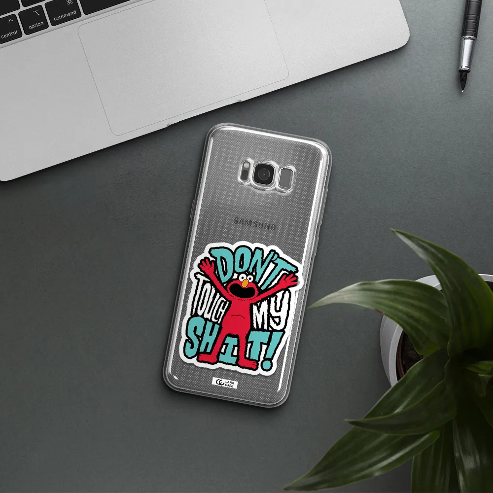 A Cartoon Character With Arms Up Samsung S8 Clear Tpu Case