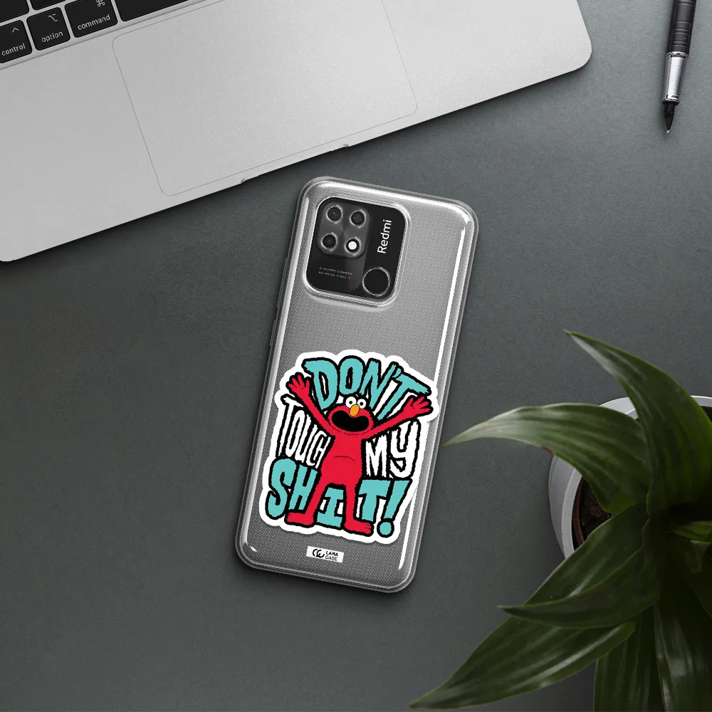 A Cartoon Character With Arms Up Xiaomi Redmi 10C Clear Tpu Case