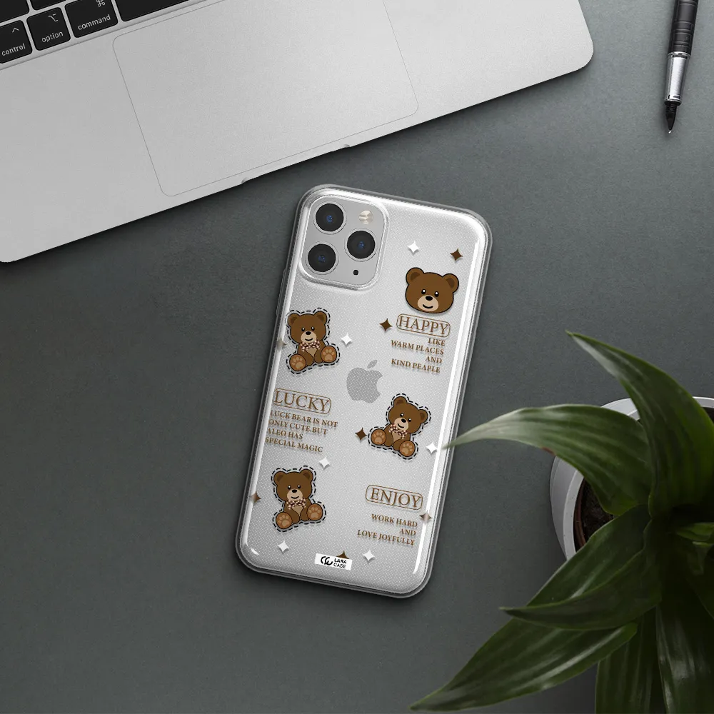 A Collection Of Teddy Bears Apple Iphone 11 Pro Clear Tpu Case