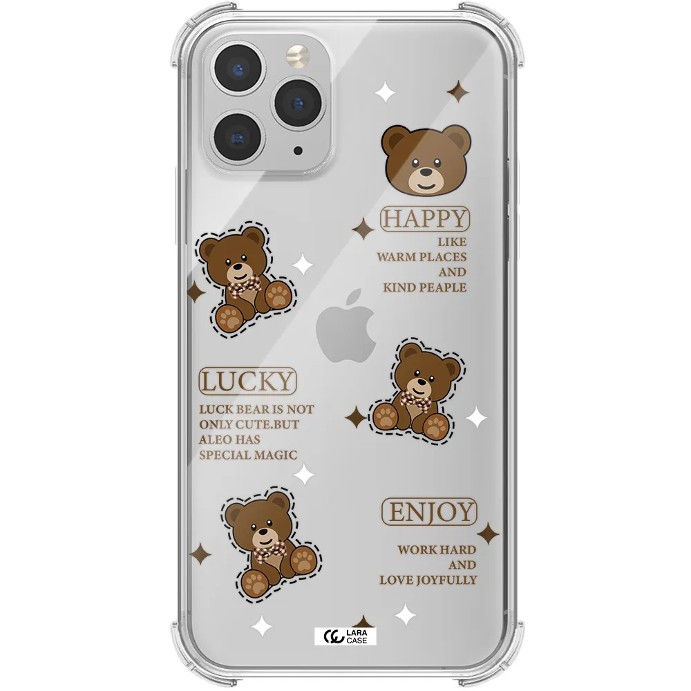 a collection of teddy bears Apple iPhone 11 pro max Clear PC Case