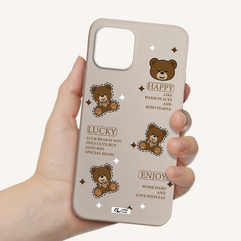 a collection of teddy bears Apple iPhone 12 mini Silicone Stone Case
