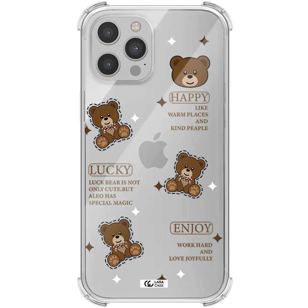 a collection of teddy bears Apple iPhone 12 pro Clear PC Case