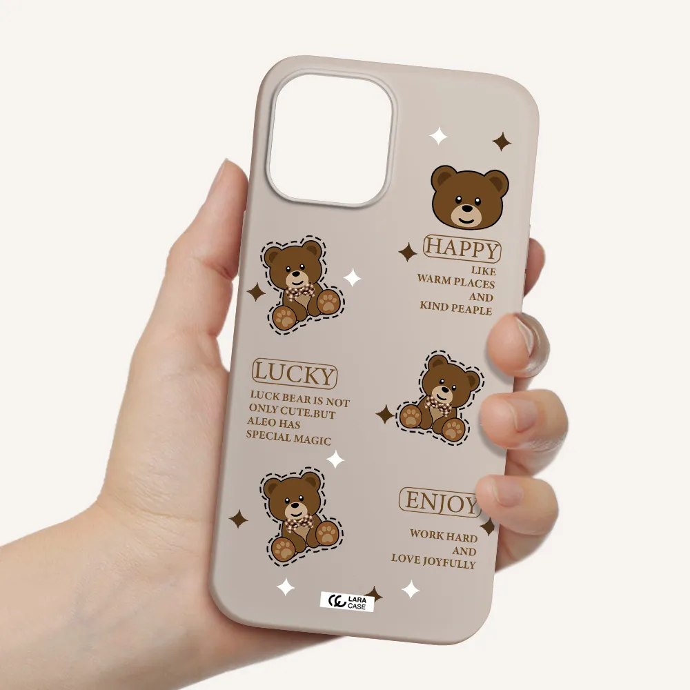 a collection of teddy bears Apple iPhone 12 pro max Silicone Stone Case
