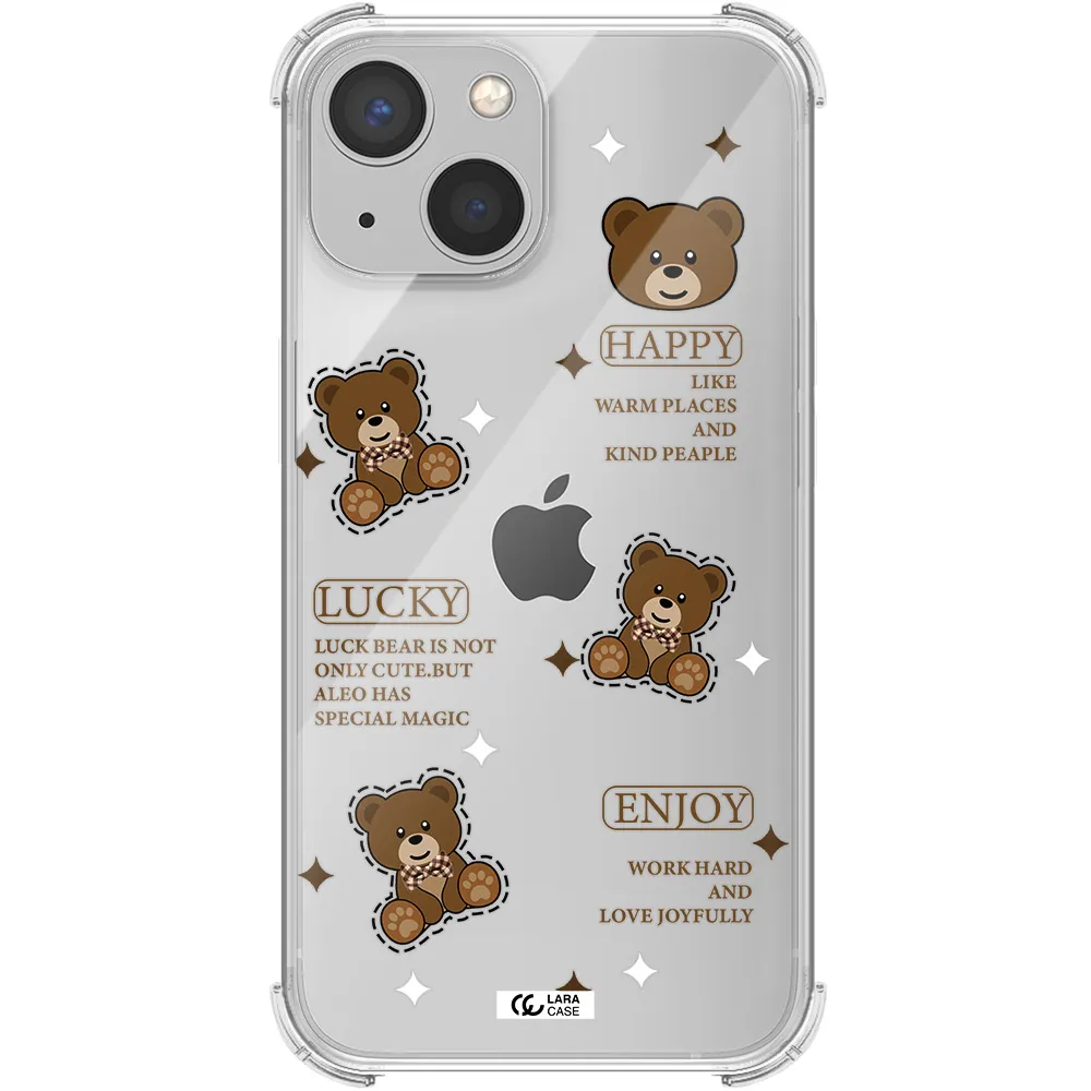 a collection of teddy bears Apple iPhone 13 mini Clear PC Case