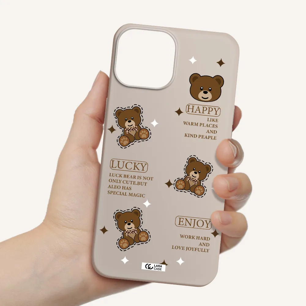 a collection of teddy bears Apple iPhone 13 mini Silicone Stone Case