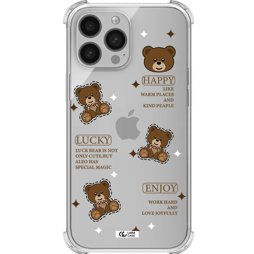 a collection of teddy bears Apple iPhone 13 Pro Clear PC Case