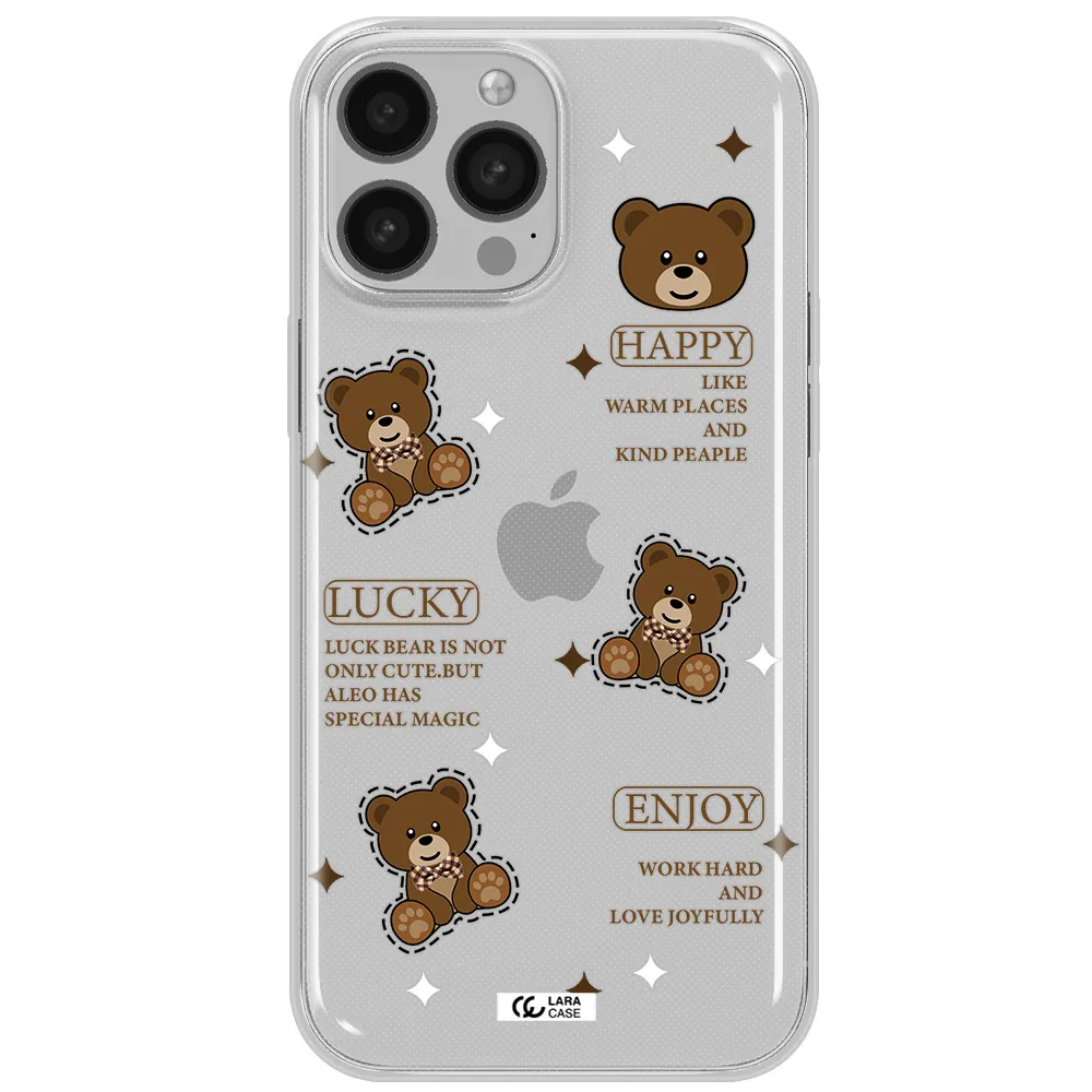 A Collection Of Teddy Bears Apple Iphone 13 Pro Clear Tpu Case