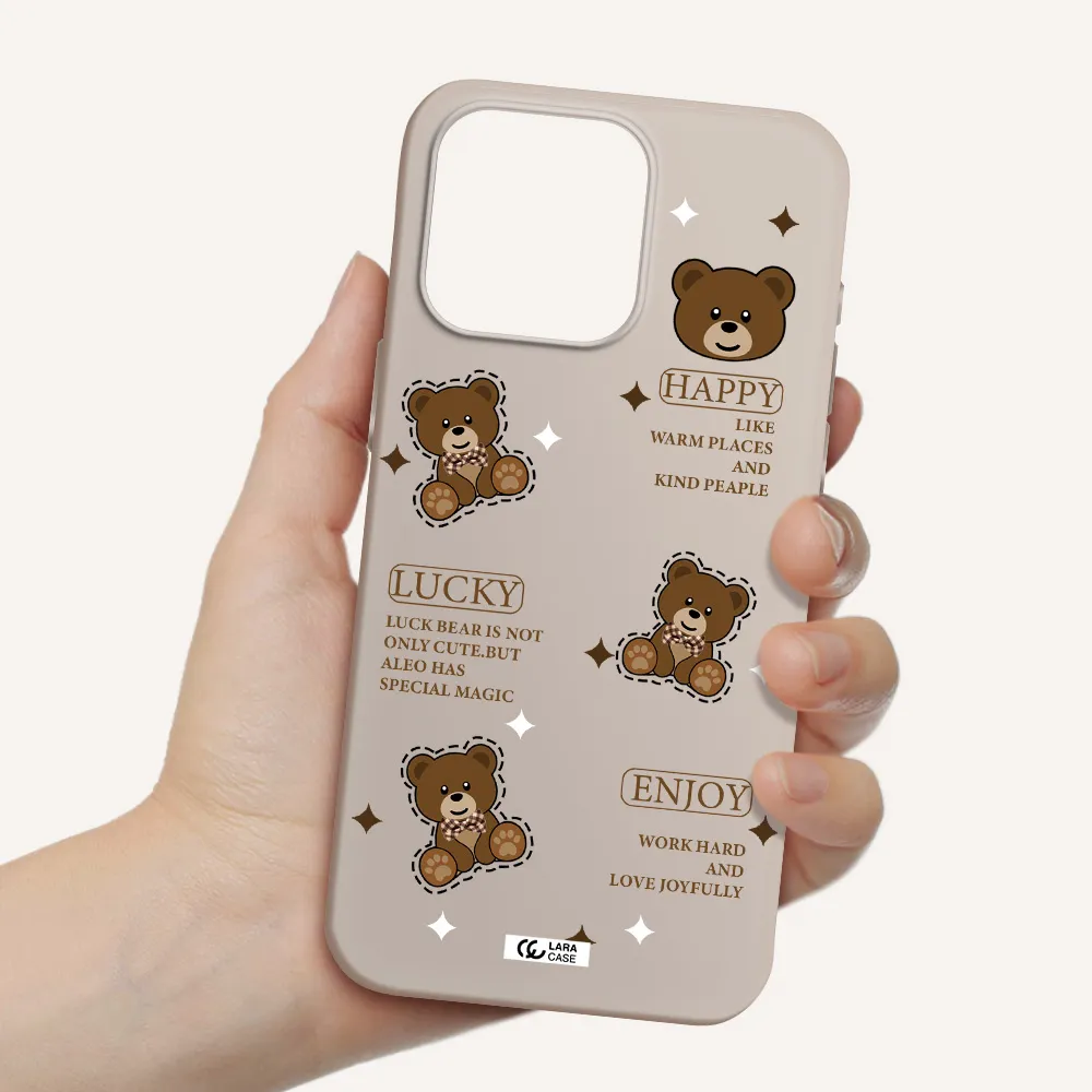 a collection of teddy bears Apple Iphone 15 Pro max Silicone Stone Case