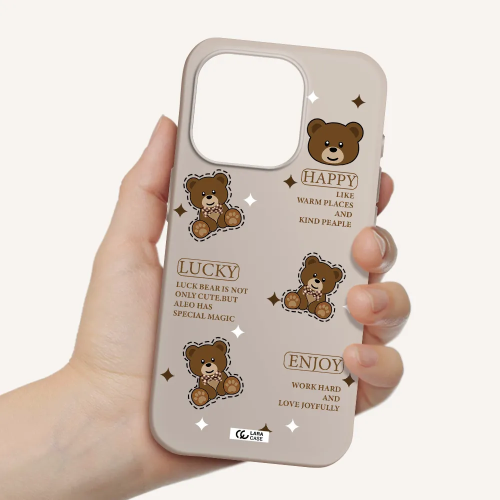 A Collection Of Teddy Bears Apple Iphone 15 Pro Silicone Stone Case