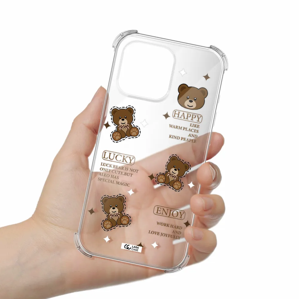 A Collection Of Teddy Bears Apple Iphone 16 Pro Max Clear Pc Case