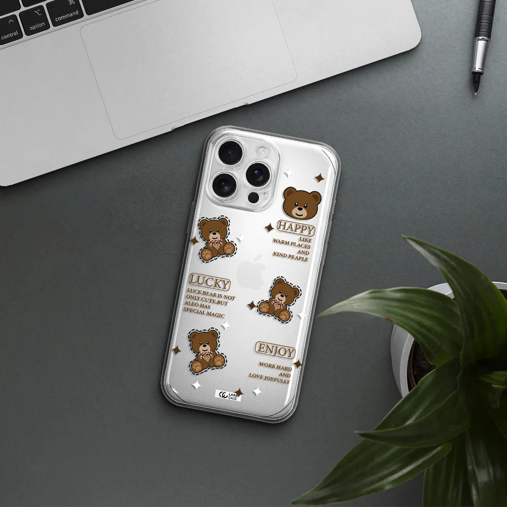 A Collection Of Teddy Bears Apple Iphone 16 Pro Max Clear Tpu Case