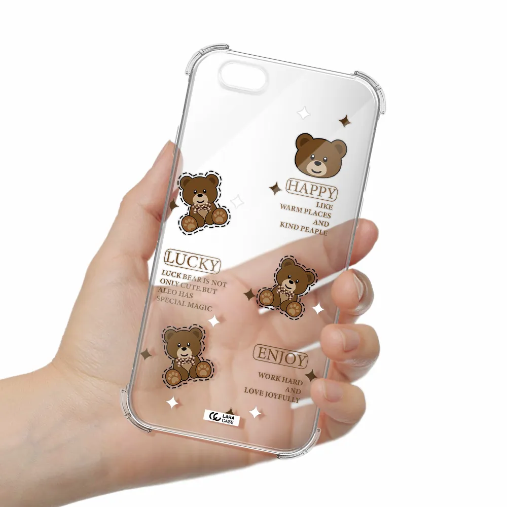 a collection of teddy bears Apple iPhone 6 Clear PC Case
