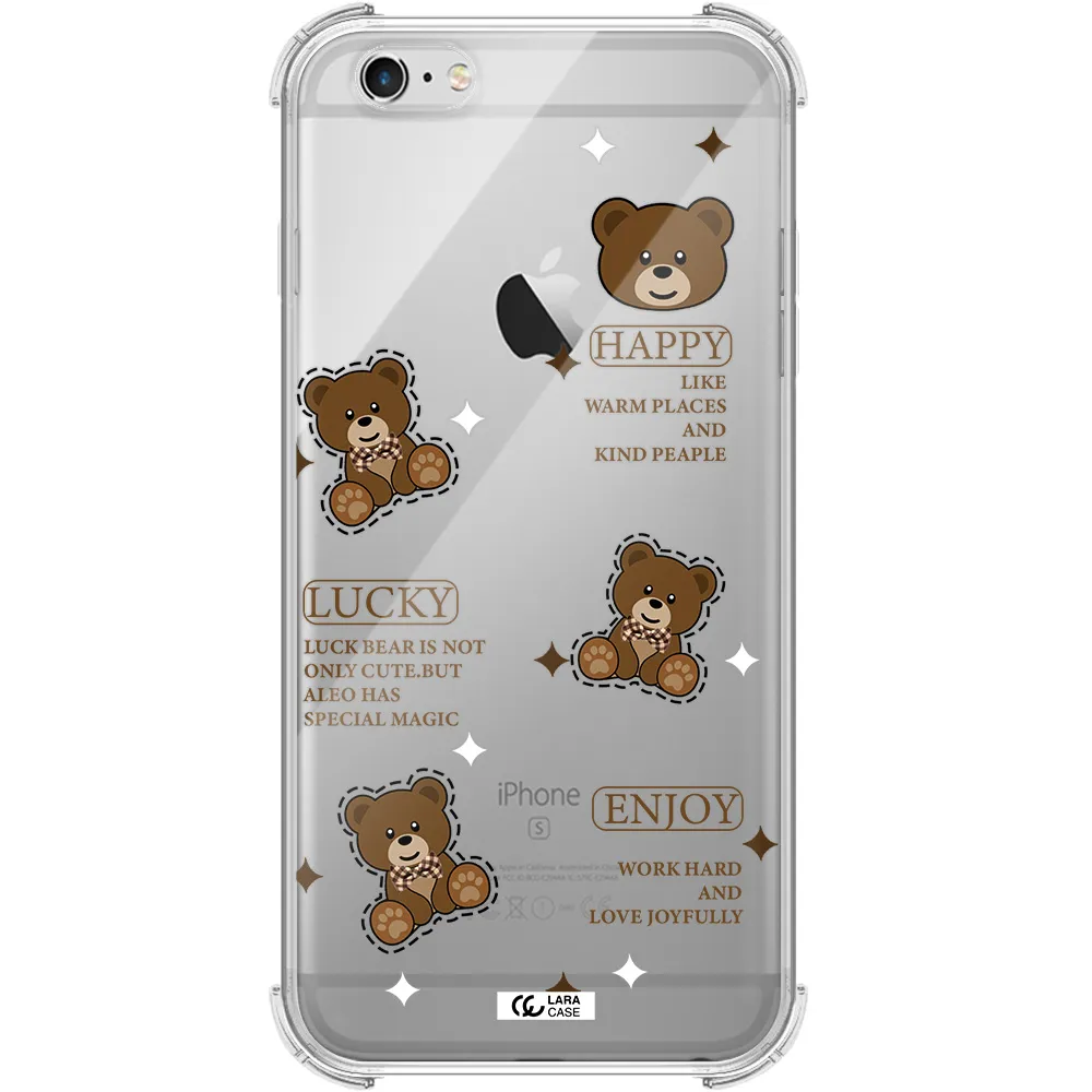a collection of teddy bears Apple iPhone 6 plus Clear PC Case