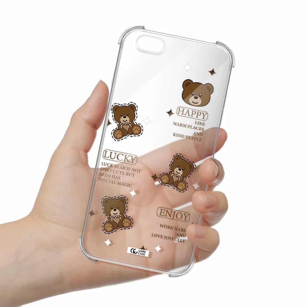 a collection of teddy bears Apple iPhone 6 plus Clear PC Case