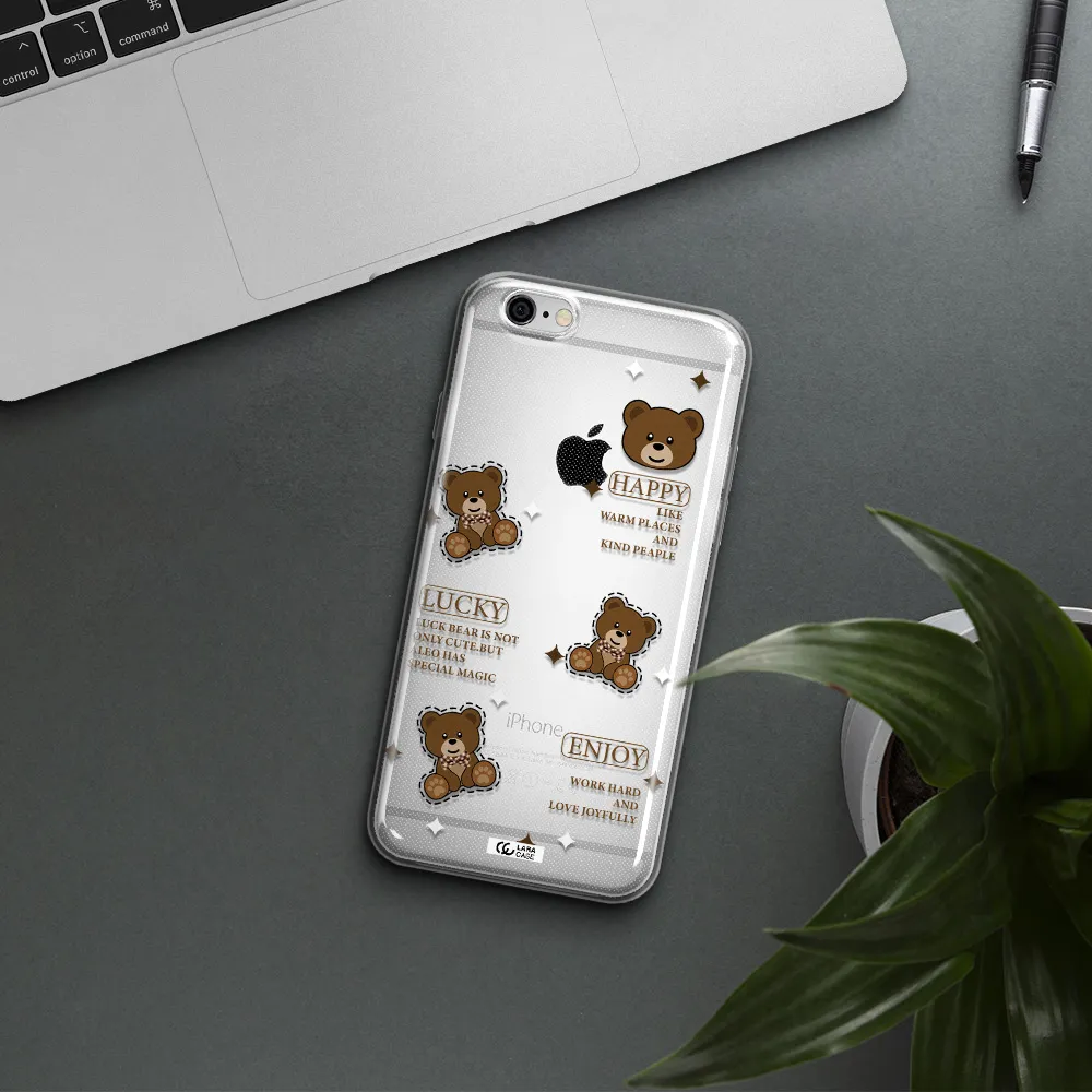 A Collection Of Teddy Bears Apple Iphone 6 Plus Clear Tpu Case