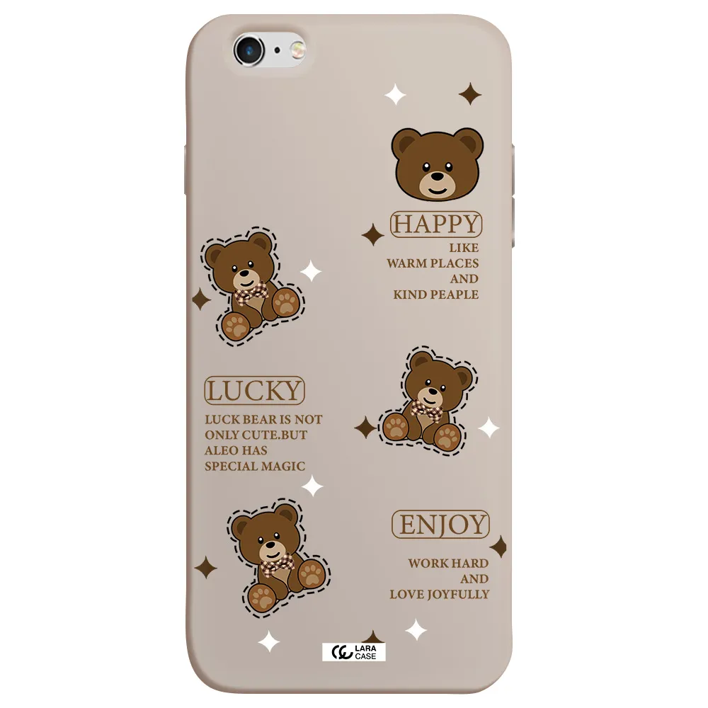 a collection of teddy bears Apple iPhone 6 plus Silicone Stone Case