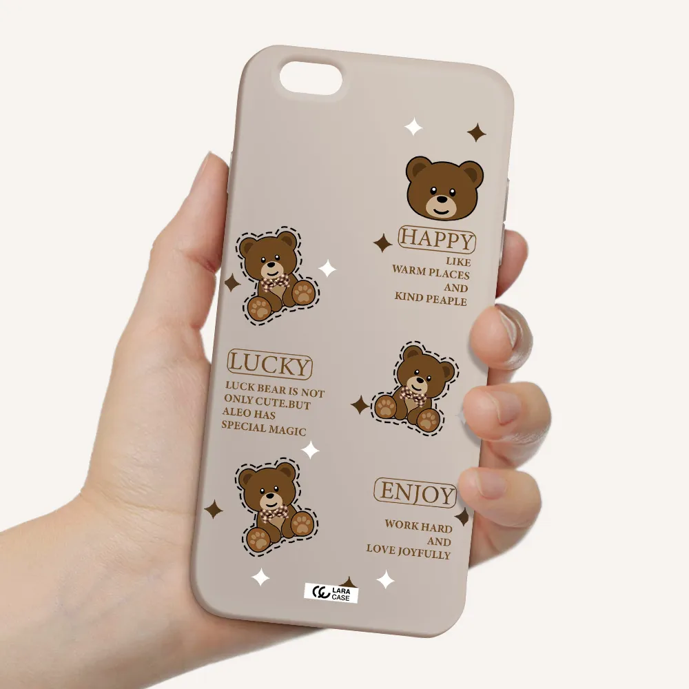a collection of teddy bears Apple iPhone 6 plus Silicone Stone Case