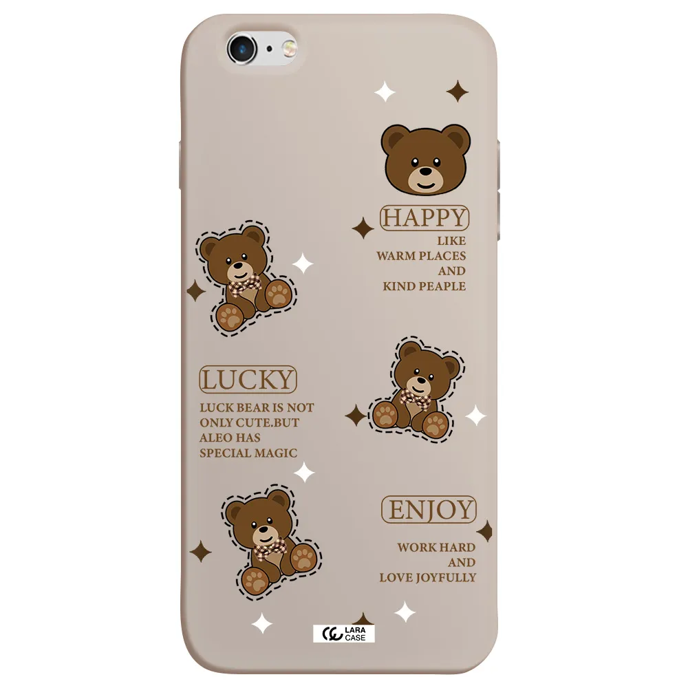 a collection of teddy bears Apple iPhone 6 s plus Silicone Stone Case