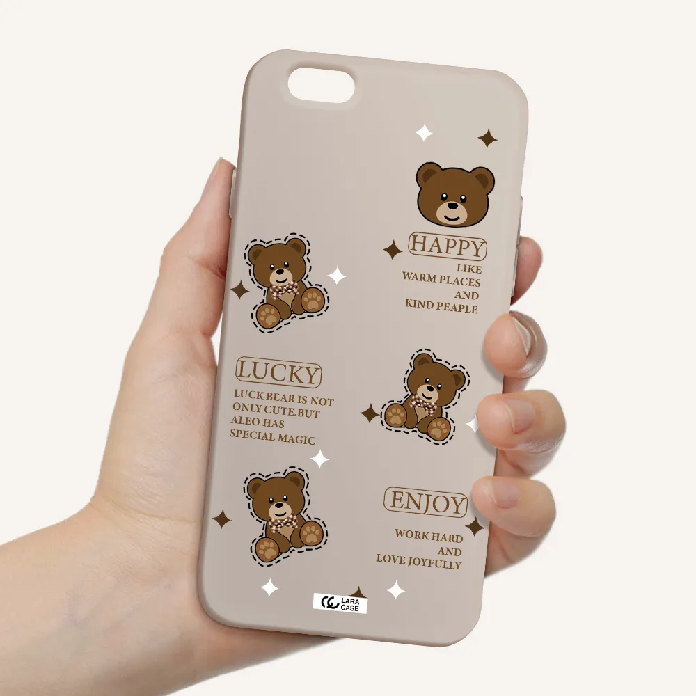 a collection of teddy bears Apple iPhone 6 Silicone Stone Case