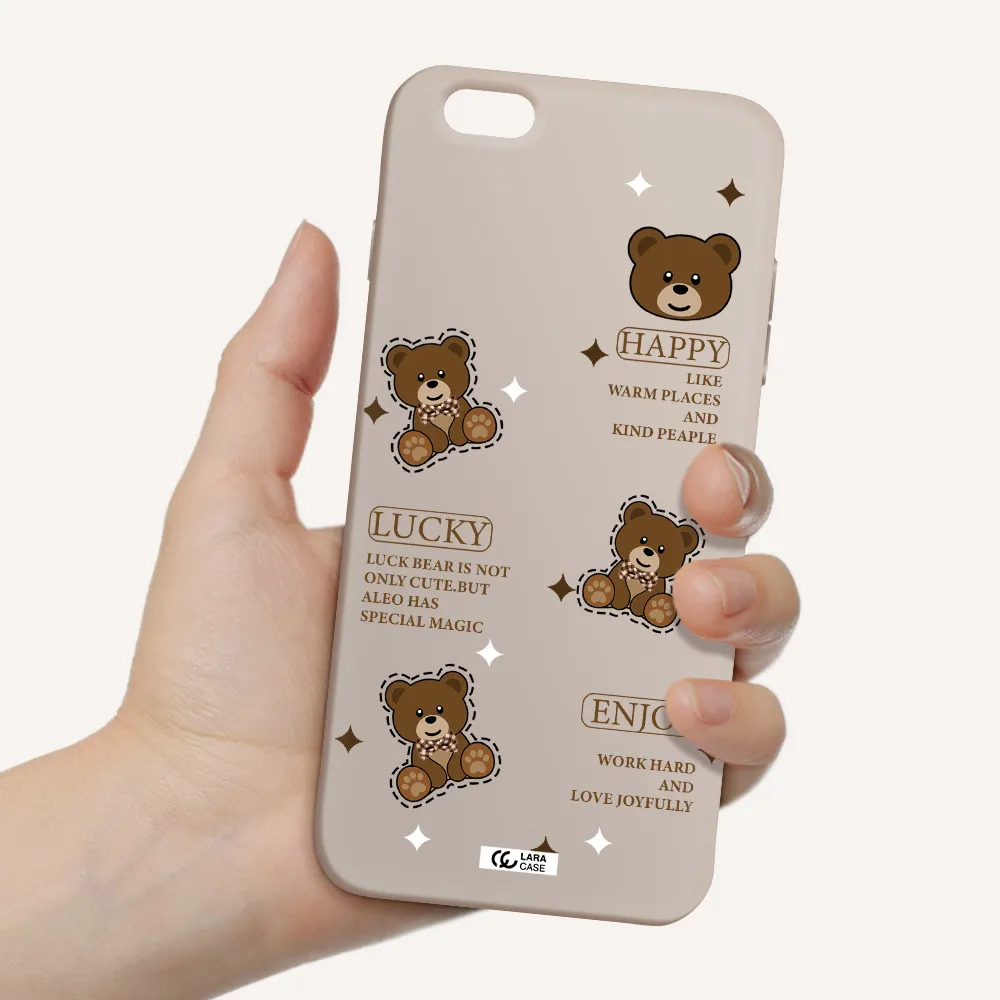 a collection of teddy bears Apple iPhone 6S Silicone Stone Case
