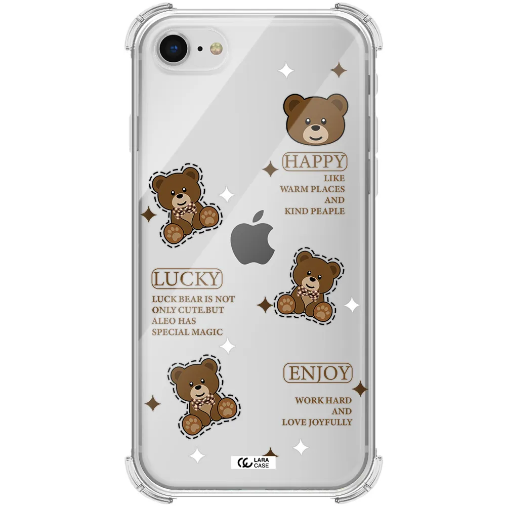 a collection of teddy bears Apple iPhone se 2020 Clear PC Case