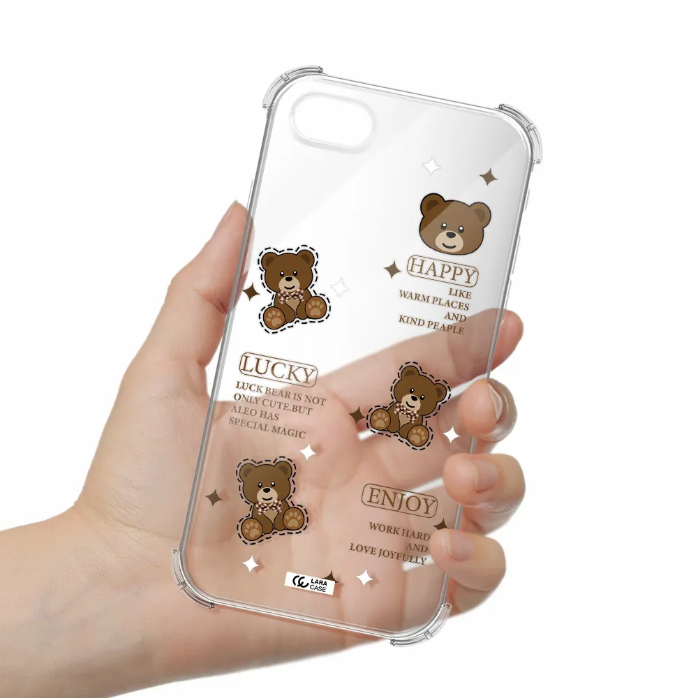 a collection of teddy bears Apple iPhone se 2020 Clear PC Case