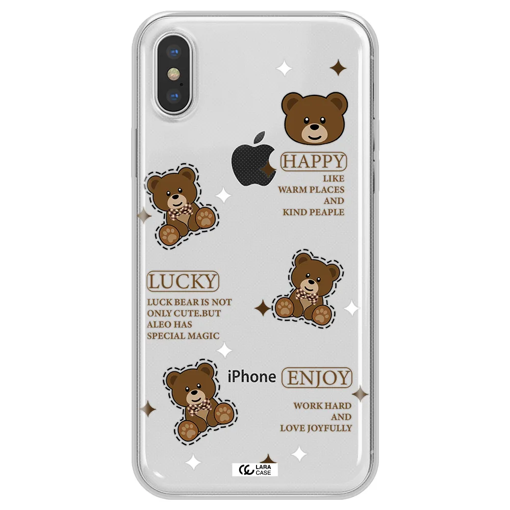 A Collection Of Teddy Bears Apple Iphone X Clear Tpu Case
