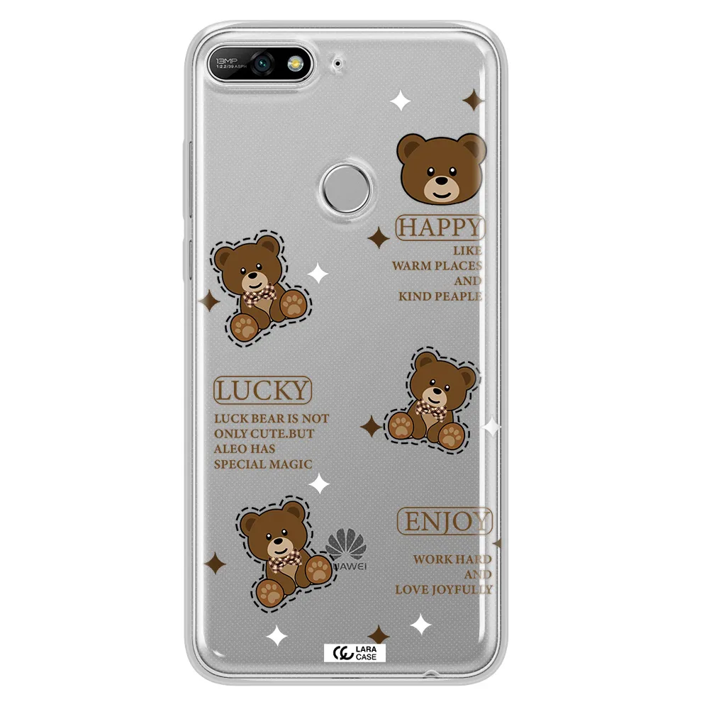 A Collection Of Teddy Bears Huawei Y7 2018 Clear Tpu Case
