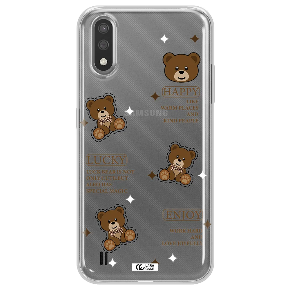 A Collection Of Teddy Bears Samsung A01 Clear Tpu Case