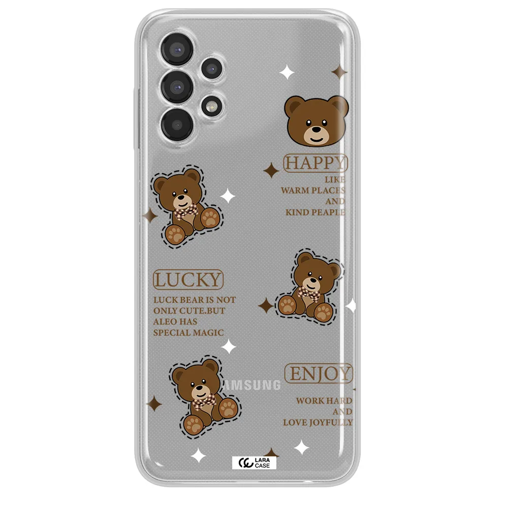 A Collection Of Teddy Bears Samsung A13 Clear Tpu Case